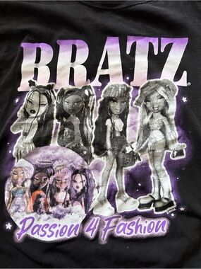 Y2K BRATZ 'Passion 4 Fashion' Graphic Tee - Black & Purple